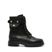 Ralph Lauren High Boots Black, Dam