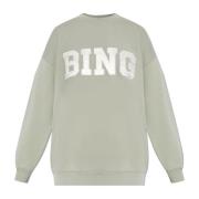 Anine Bing Tyler sweatshirt med logotyp Green, Dam