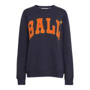 Ball Midnight Sweatshirt med Broderat Logotyp Blue, Dam