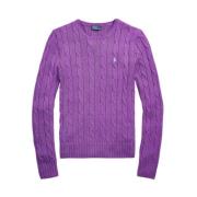 Polo Ralph Lauren Round-neck Knitwear Purple, Dam