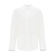 Brunello Cucinelli Klassisk Vit Button-Up Skjorta White, Dam