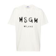 Msgm T-Shirts White, Herr