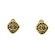 Chanel Vintage Pre-owned Guld rhngen Yellow, Dam