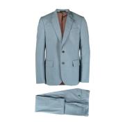 Paul Smith Single Breasted Suits Blue, Herr