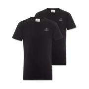 Vivienne Westwood Märkt T-shirt tvåpack Black, Herr