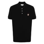 Maison Kitsuné Polo Shirts Black, Herr