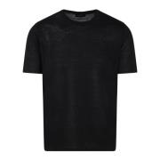 Roberto Collina T-Shirts Black, Herr