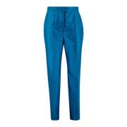 Max Mara Studio Slim-fit Trousers Blue, Dam