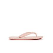 Christian Louboutin Rosa Studded Flip-flop Sandaler Pink, Dam