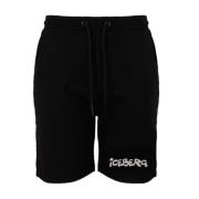 Iceberg Comfort Fit Shorts Black, Herr