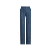 Polo Ralph Lauren Wide Trousers Blue, Dam
