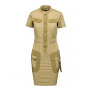 Aeronautica Militare Short Dresses Beige, Dam