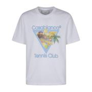 Casablanca Afro Cubism Tennis Club Printed T-shirt White, Herr