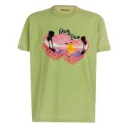 Dsquared2 T-Shirts Green, Herr