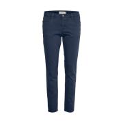 Cream Slim-fit Jeans Blue, Dam