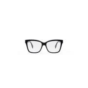 Fendi Geometrisk Glasögonbåge Fe50025I Black, Dam