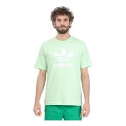 Adidas Originals Grön och vit Adicolor Trefoil T-shirt Green, Herr