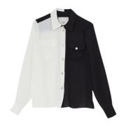 Liu Jo Modern Stil Colorblock Skjorta Black, Dam