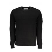 Calvin Klein Round-neck Knitwear Black, Herr