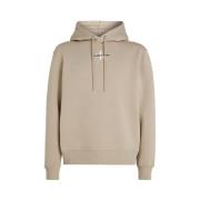 Calvin Klein Snygg Hoodie Beige, Herr