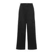Timberland Wide Trousers Black, Dam