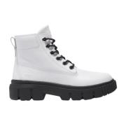 Timberland Greyfield Vit Läderstövel White, Dam