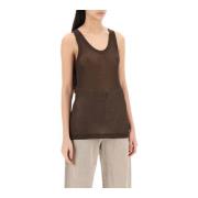 Lemaire Sleeveless Tops Brown, Dam