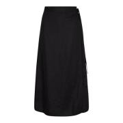 Part Two Midi Skirts Black, Dam