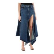 Y/Project Denim Skirts Blue, Dam