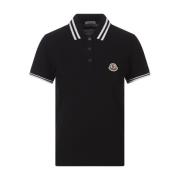 Moncler Polo Shirts Black, Dam