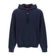 Hugo Boss Modern Logo Hoodie för Män Blue, Herr