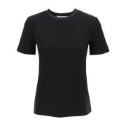 Max Mara Cosmo Rund Hals T-shirt Black, Dam