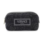 Versace Barocco Jacquard Beauty Case Black, Dam
