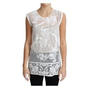 Dolce & Gabbana Sleeveless Tops White, Dam