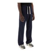 Palm Angels Wide Trousers Blue, Herr