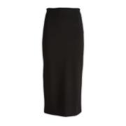 Mantù Midi Skirts Black, Dam