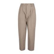 Sarahwear Stiliga Beige Cropped Byxor Beige, Dam