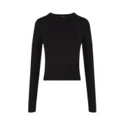 TotêMe Round-neck Knitwear Black, Dam