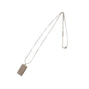 Louis Vuitton Vintage Pre-owned Silver halsband Gray, Dam
