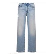 Icon Denim Straight Jeans Blue, Dam