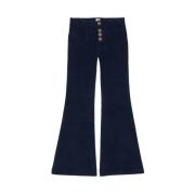 Ines De La Fressange Paris Charlotte navy byxor Blue, Dam