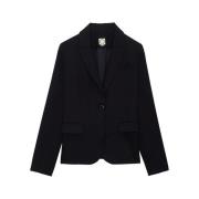 Ines De La Fressange Paris Nicoletta navy blue jacka Blue, Dam