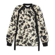 Max Mara Blommig topp Black, Dam