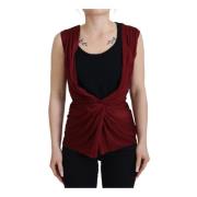 Dolce & Gabbana Sleeveless Tops Red, Dam