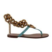 Dolce & Gabbana Flat Sandals Multicolor, Dam