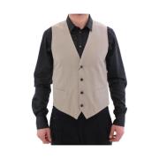 Dolce & Gabbana Vests Beige, Herr