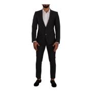 Dolce & Gabbana Single Breasted Suits Black, Herr