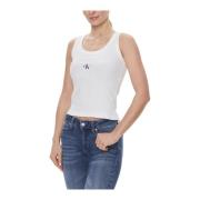 Calvin Klein Jeans Sleeveless Tops White, Dam