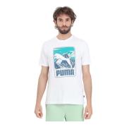 Puma T-Shirts White, Herr
