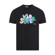 KidSuper Studios Svart Bubble Tee Black, Herr